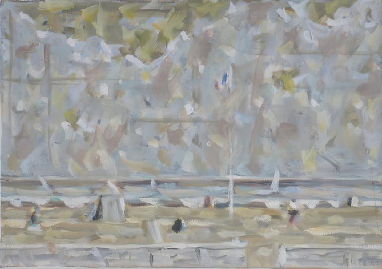 Catalogue raisonné, oeuvre de l'artiste Hans Seiler - La plage à Franceville, 1967