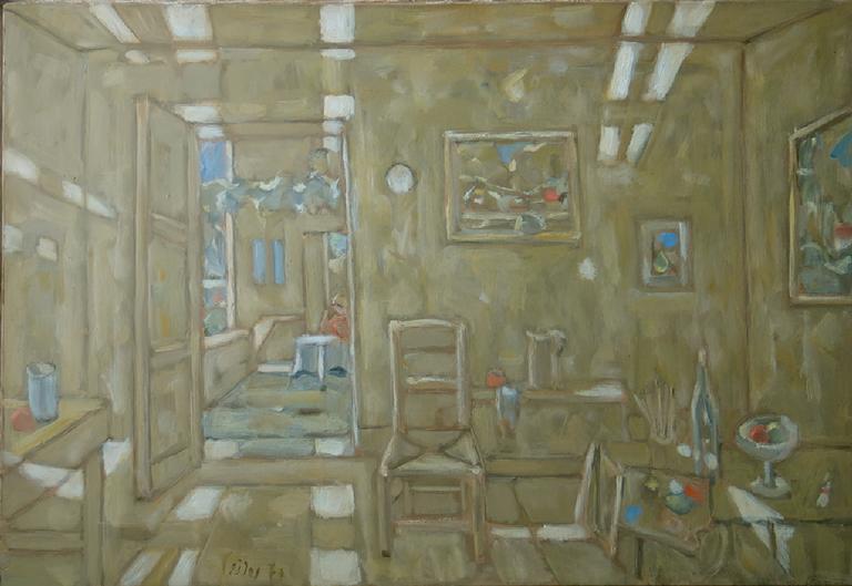Catalogue raisonné, oeuvre de l'artiste Hans Seiler - Intérieur d'atelier, circa 1970