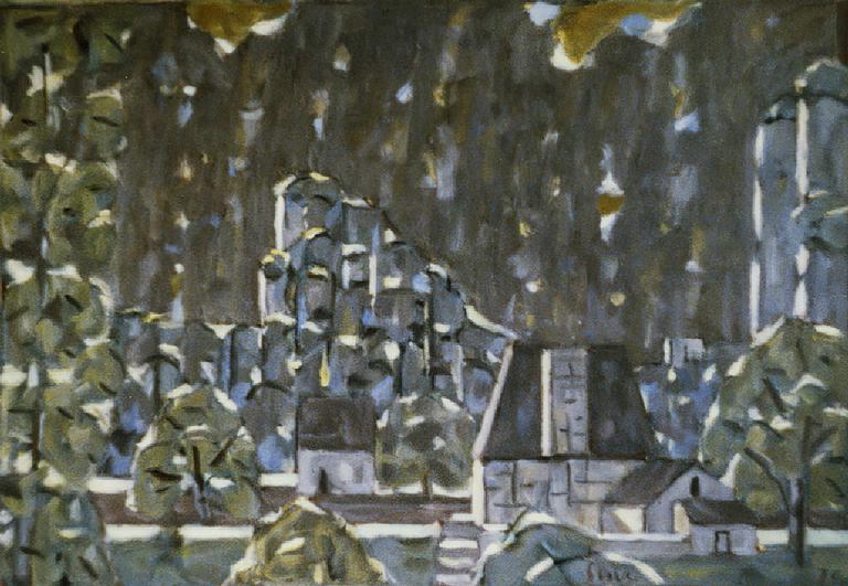 Catalogue raisonné, oeuvre de l'artiste Hans Seiler - La maison Lacour (sombre), 1970
