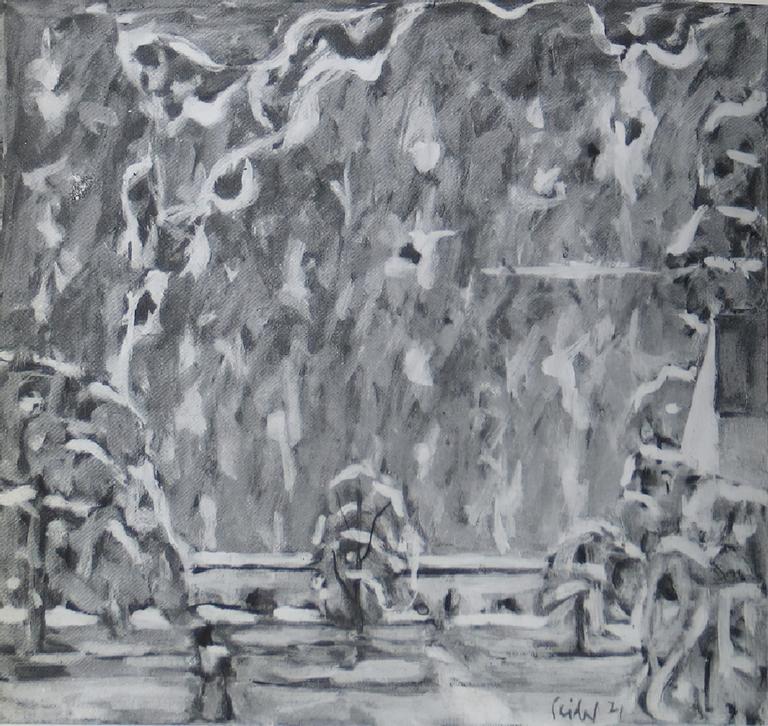 Catalogue raisonné, oeuvre de l'artiste Hans Seiler - Le jardin (Dreux), 1971