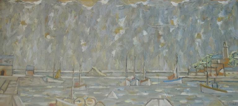 Catalogue raisonné, oeuvre de l'artiste Hans Seiler - Port de Tréboul, 1971