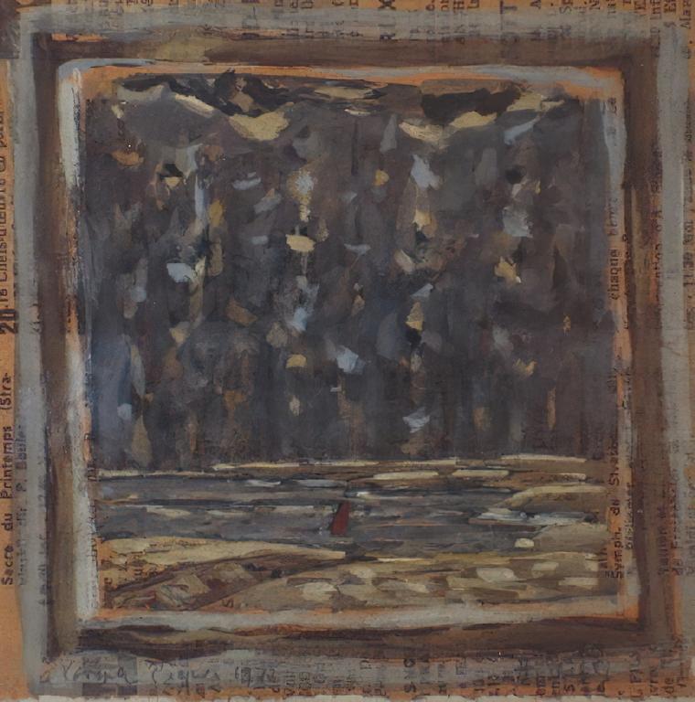 Catalogue raisonné, oeuvre de l'artiste Hans Seiler - La baie (sombre), 1972