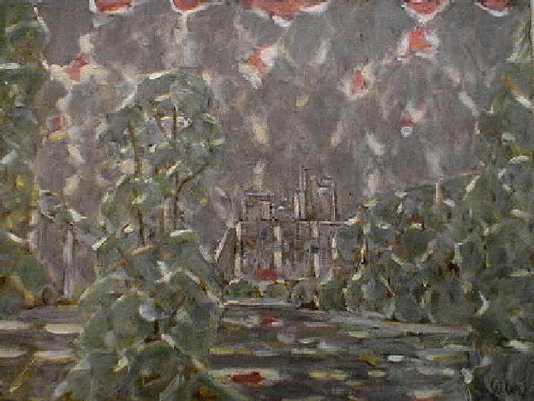 Catalogue raisonné, oeuvre de l'artiste Hans Seiler - Le château de Beynac, 1972