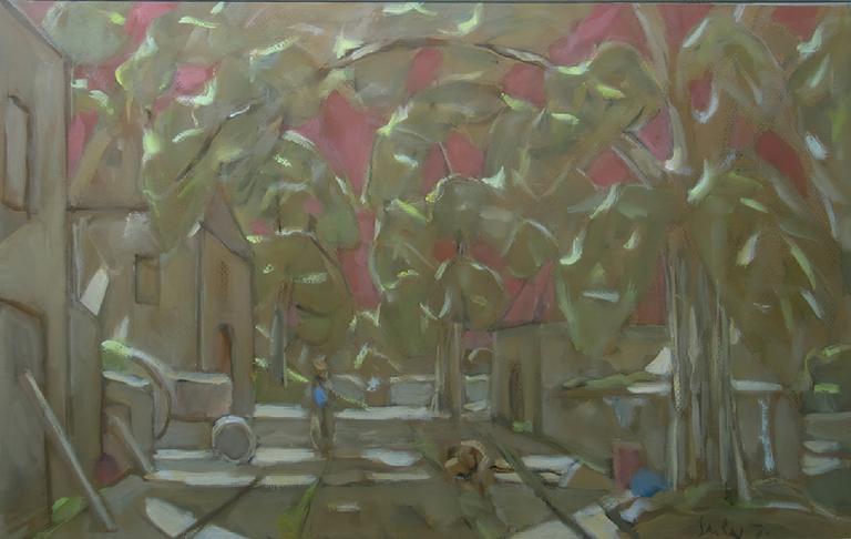 Catalogue raisonné, oeuvre de l'artiste Hans Seiler - Rue de village, 1972