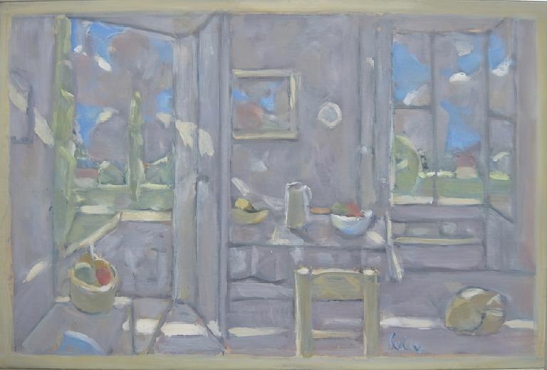 Catalogue raisonné, Hans Seiler, Petit intérieur mauve, 1973