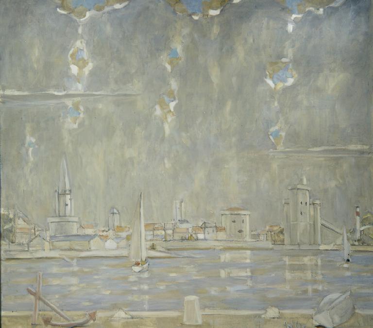Catalogue raisonné, oeuvre de l'artiste Hans Seiler - Le port de La Rochelle II, 1974
