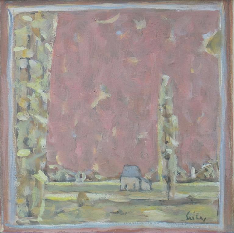 Catalogue raisonné, Hans Seiler, La petite grange et le peuplier, circa 1975