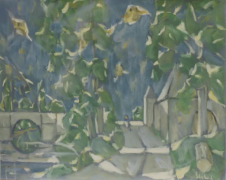 Catalogue raisonné, oeuvre de l'artiste Hans Seiler - La route à Castelnaud, circa 1975