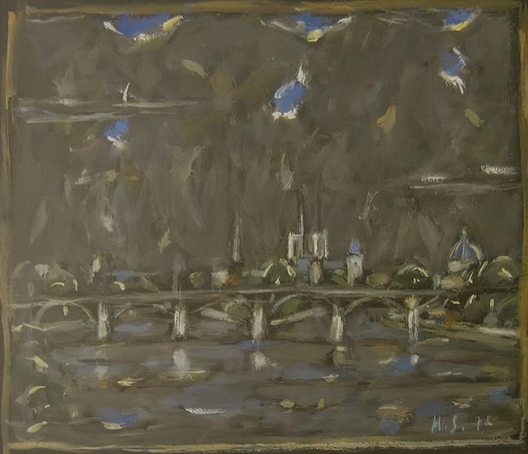 Catalogue raisonné, oeuvre de l'artiste Hans Seiler - Le Pont Neuf, 1976