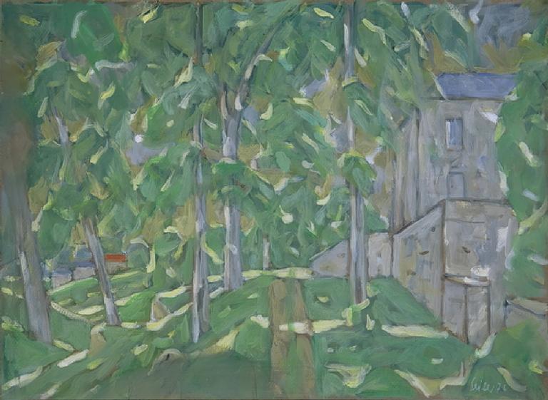 Catalogue raisonné, oeuvre de l'artiste Hans Seiler - Le chemin du château, circa 1976