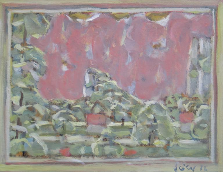 Catalogue raisonné, oeuvre de l'artiste Hans Seiler - Les Pendolies(rose), 1976