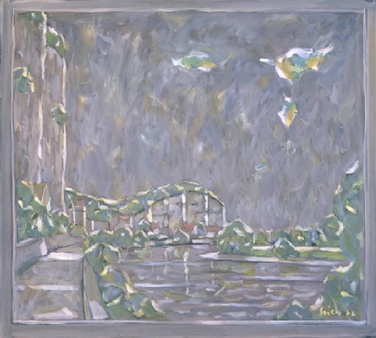 Catalogue raisonné, oeuvre de l'artiste Hans Seiler - Rochers sur la Dordogne, 1976