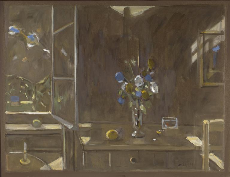 Catalogue raisonné, oeuvre de l'artiste Hans Seiler - Bouquet à la fenêtre, 1977