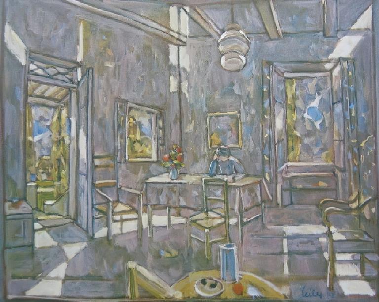 Catalogue raisonné, oeuvre de l'artiste Hans Seiler - Intérieur mauve, 1977