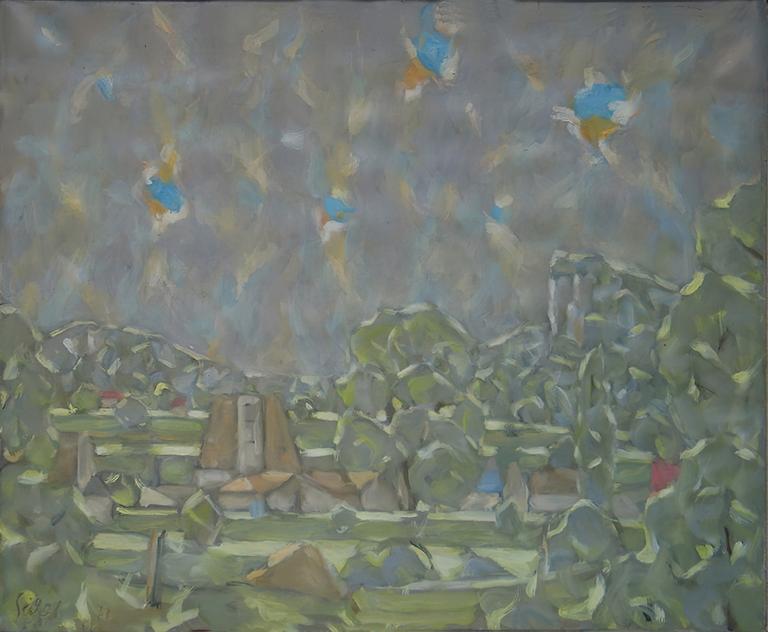 Catalogue raisonné, oeuvre de l'artiste Hans Seiler - La ferme et la vallée, 1977