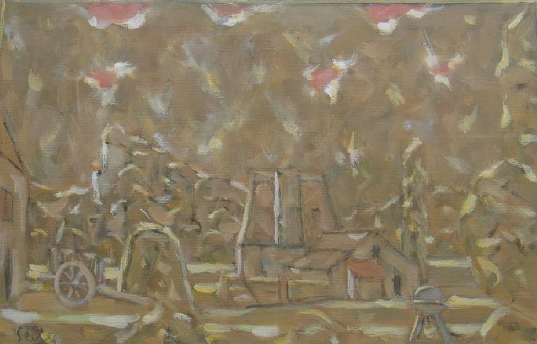 Catalogue raisonné, oeuvre de l'artiste Hans Seiler - La petite ferme(la meule), 1977