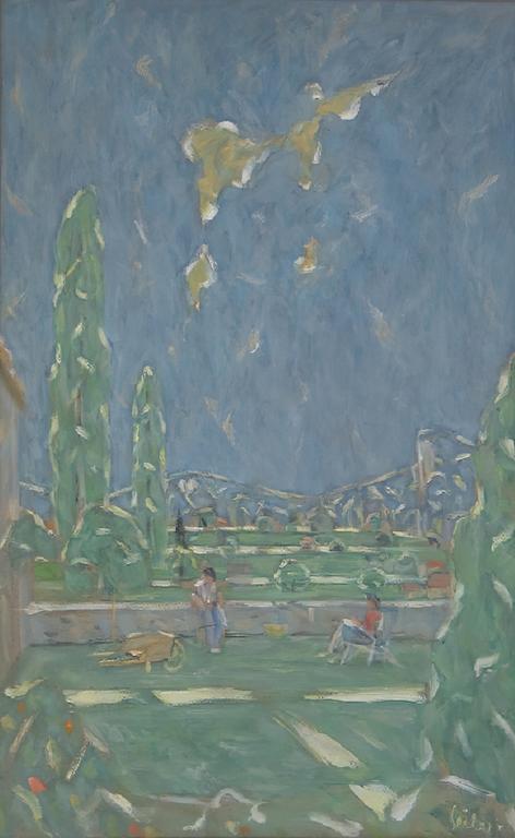 Catalogue raisonné, oeuvre de l'artiste Hans Seiler - La terrasse, 1977