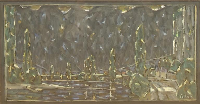 Catalogue raisonné, oeuvre de l'artiste Hans Seiler - Le port de La Roque, 1977