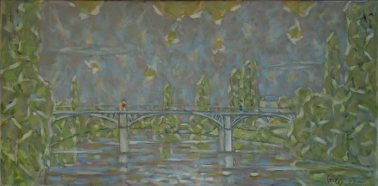 Catalogue raisonné, oeuvre de l'artiste Hans Seiler - Le vieux pont, 1977