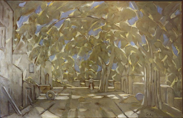 Catalogue raisonné, oeuvre de l'artiste Hans Seiler - Les arbres de Cénac, 1977