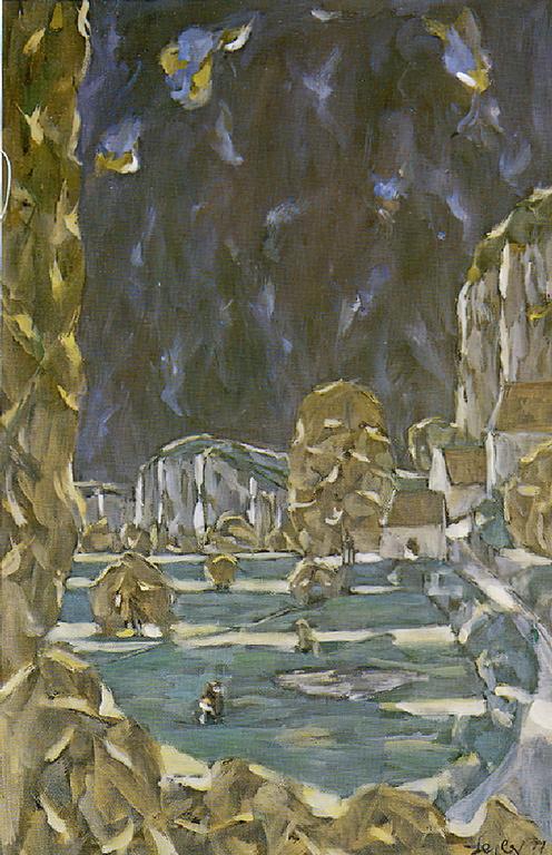 Catalogue raisonné, oeuvre de l'artiste Hans Seiler - Les rochers de La Roque, 1977