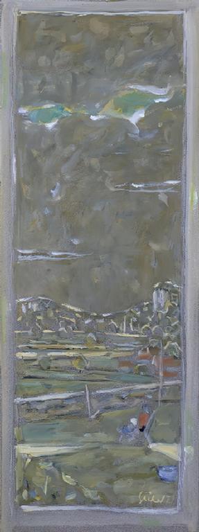 Catalogue raisonné, oeuvre de l'artiste Hans Seiler - Personnage sur la terrasse, 1977