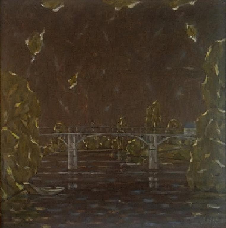 Catalogue raisonné, oeuvre de l'artiste Hans Seiler - Le vieux pont, 1977