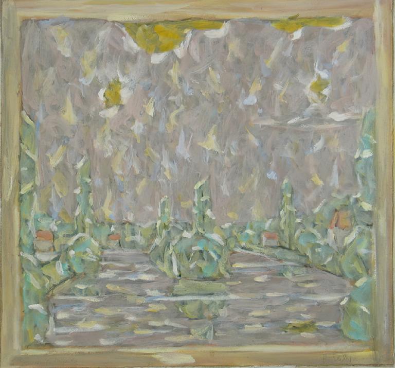 Catalogue raisonné, oeuvre de l'artiste Hans Seiler - L'île sur la Marne, 1977