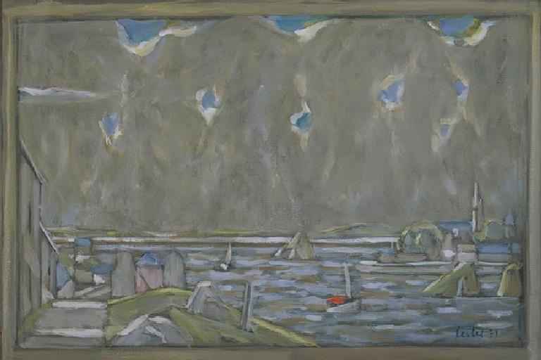 Catalogue raisonné, oeuvre de l'artiste Hans Seiler - La rue du moulin, 1978