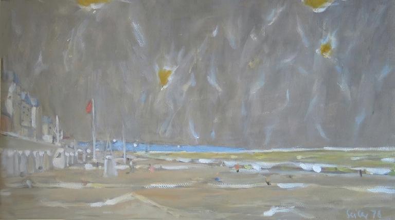 Catalogue raisonné, oeuvre de l'artiste Hans Seiler - Plage de Cabourg, 1978