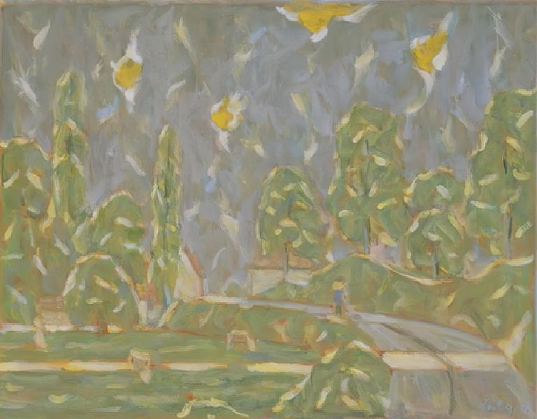 Catalogue raisonné, oeuvre de l'artiste Hans Seiler - Route dans le Lot, 1978