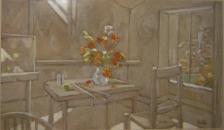 Catalogue raisonné, Hans Seiler, Bouquet dans l'atelier, circa 1978