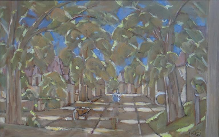 Catalogue raisonné, oeuvre de l'artiste Hans Seiler - La rue à Cenac, circa 1978