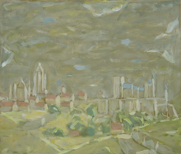 Catalogue raisonné, oeuvre de l'artiste Hans Seiler - Ségovie -vue d’ensemble, circa 1979
