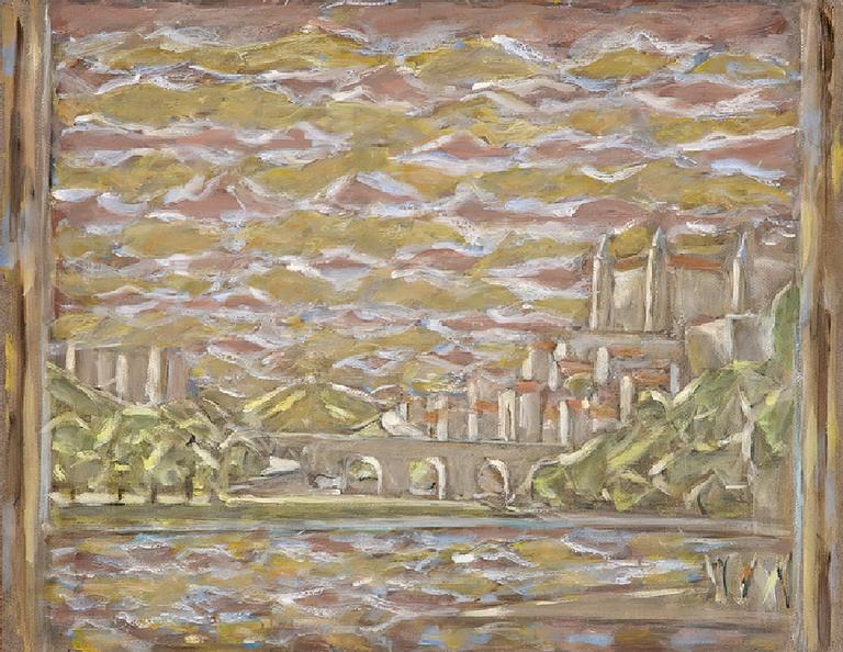 Catalogue raisonné, oeuvre de l'artiste Hans Seiler - Grand Tolède au ciel nuageux, 1980