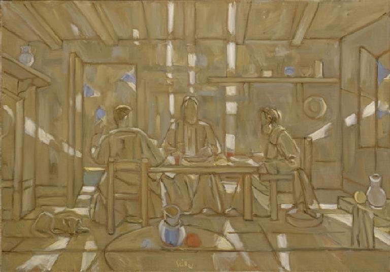 Catalogue raisonné, oeuvre de l'artiste Hans Seiler - Les pélerins d'Emmaüs, 1980