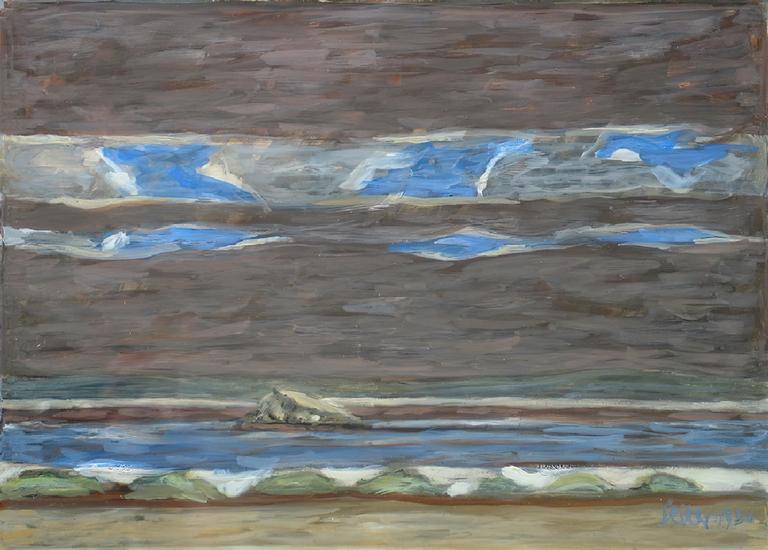 Catalogue raisonné, oeuvre de l'artiste Hans Seiler - Plage déserte, 1980