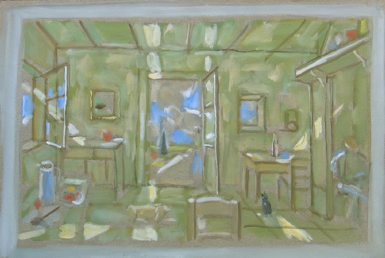Catalogue raisonné, oeuvre de l'artiste Hans Seiler - Intérieur, circa 1980
