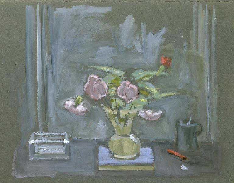 Catalogue raisonné, oeuvre de l'artiste Hans Seiler - Bouquet et cendrier, circa 1980