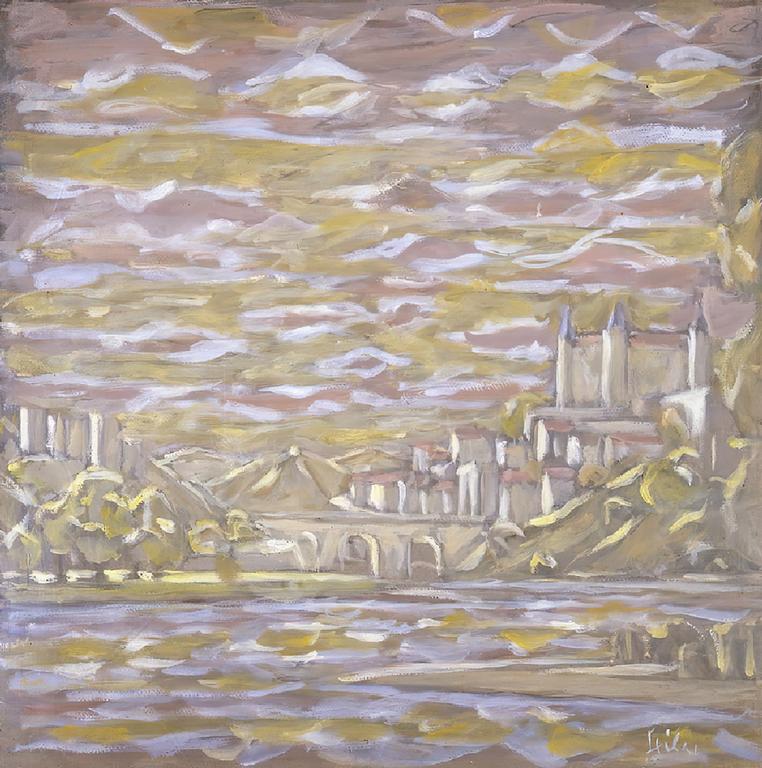 Catalogue raisonné, oeuvre de l'artiste Hans Seiler - Grand Tolède (mauve), circa 1980