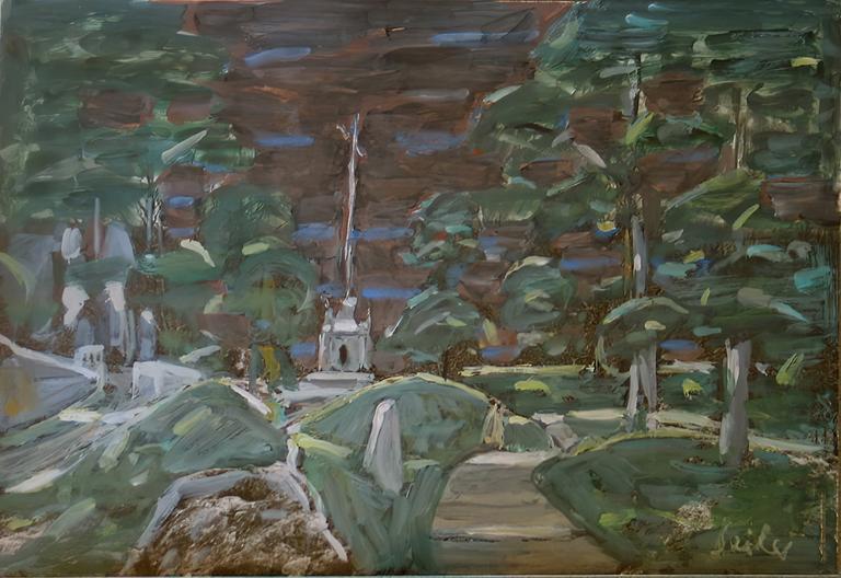 Catalogue raisonné, oeuvre de l'artiste Hans Seiler - Le calvaire, circa 1980