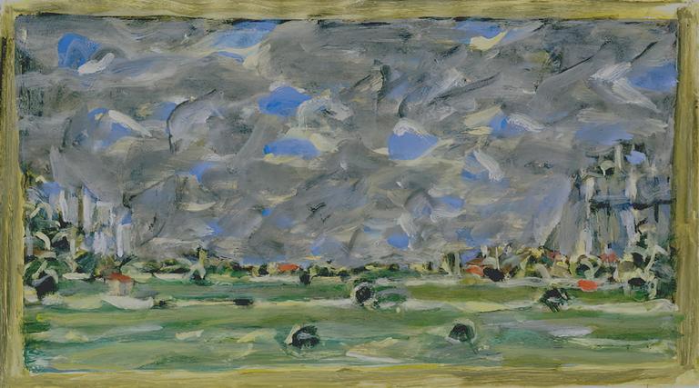 Catalogue raisonné, oeuvre de l'artiste Hans Seiler - Les deux châteaux, circa 1980
