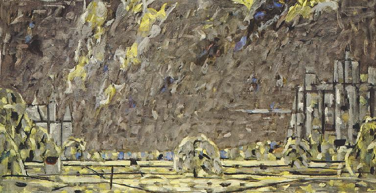 Catalogue raisonné, oeuvre de l'artiste Hans Seiler - Paysage de Dordogne, circa 1980