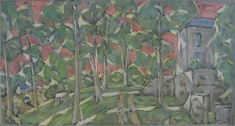 Catalogue raisonné, oeuvre de l'artiste Hans Seiler - Lacassagne (ciel rose), circa 1982