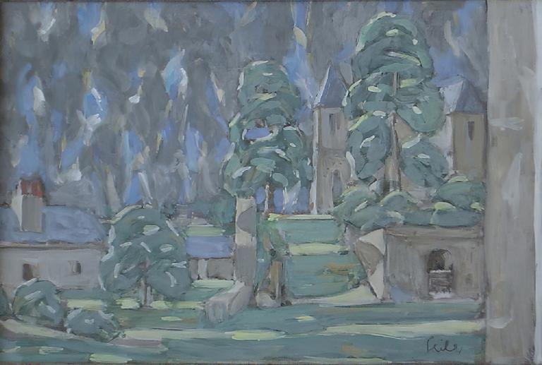 Catalogue raisonné, oeuvre de l'artiste Hans Seiler - Le chemin du château I, circa 1982