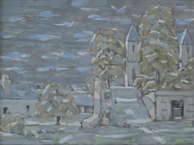 Catalogue raisonné, oeuvre de l'artiste Hans Seiler - Le chemin du château II, circa 1982