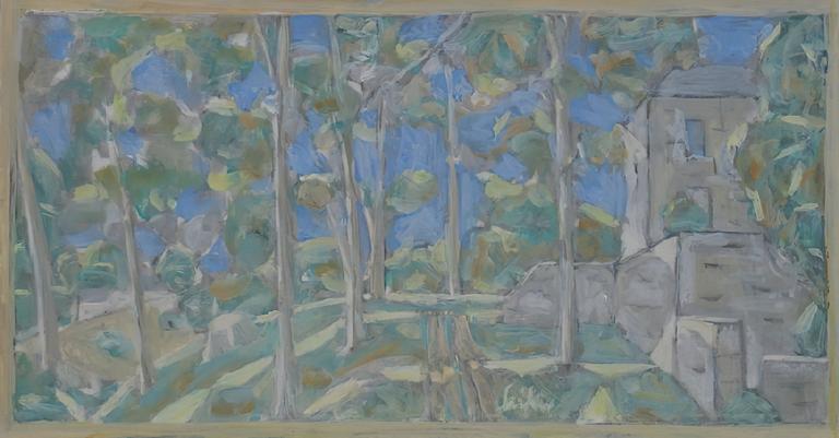 Catalogue raisonné, oeuvre de l'artiste Hans Seiler - Prés du château, circa 1982