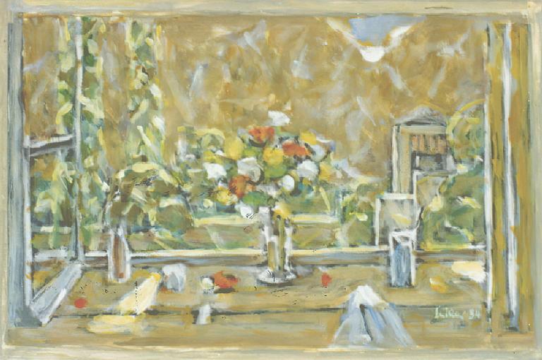 Catalogue raisonné, oeuvre de l'artiste Hans Seiler - La fenêtre ouverte, 1984