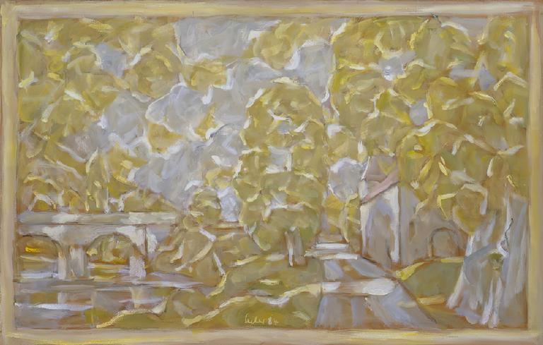 Catalogue raisonné, oeuvre de l'artiste Hans Seiler - La route au pont de Castelnaud, 1984