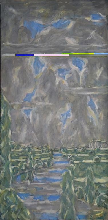 Catalogue raisonné, oeuvre de l'artiste Hans Seiler - La vallée bleue, 1984